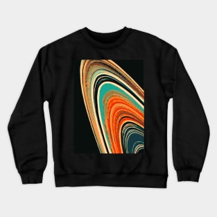 SATURN'S PATTERN - RINGS OF SATURN DIGITAL ILLUSTRATION Crewneck Sweatshirt